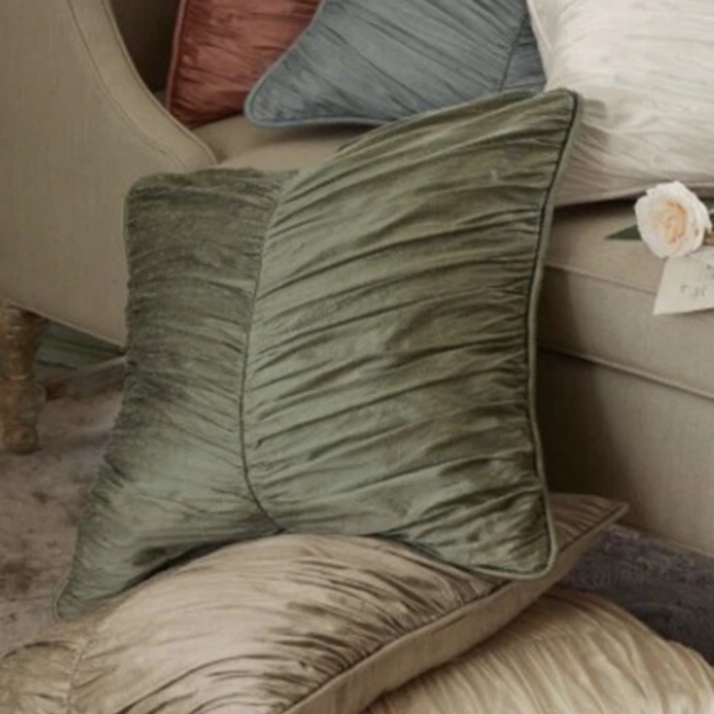 New 🆕 Soft Surroundings Silk Provencal Euro Sham - Sage